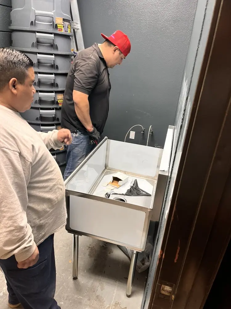 Commercial plumbing and sink installation in Sioux Falls
